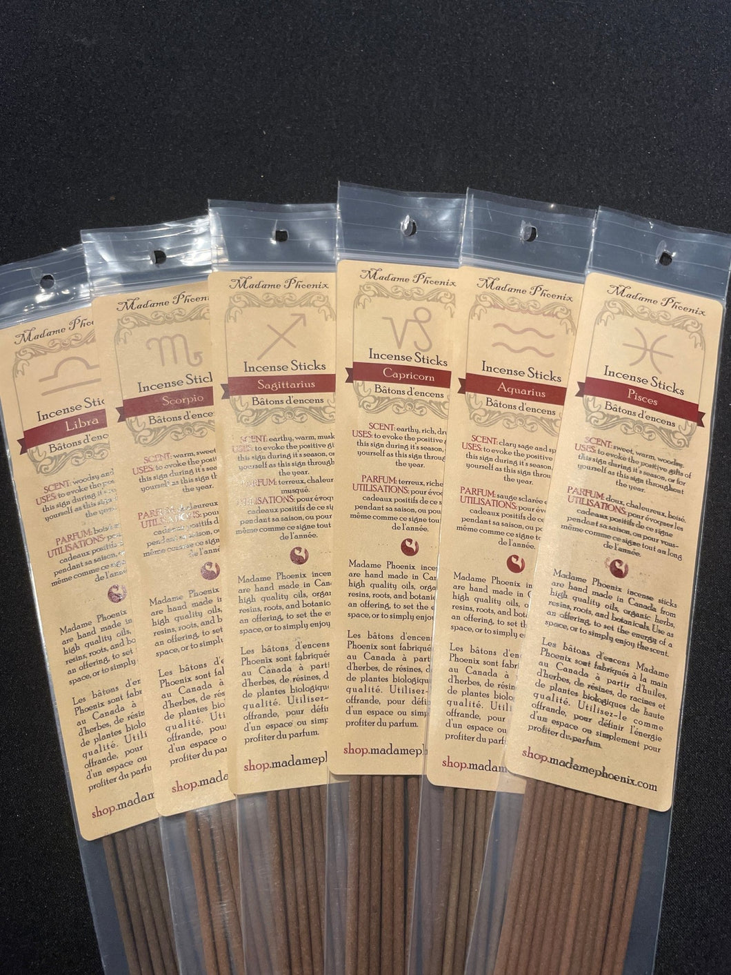 Zodiac Incense By Madame Phoenix (Toronto) - Witch Chest