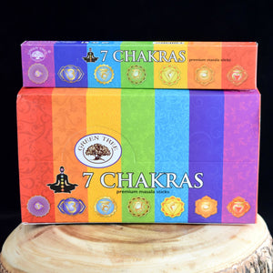 7 Chakras Premium Natural Incense Sticks - 1 Box (15g) - witchchest