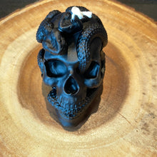 Load image into Gallery viewer, Beeswax Skull &amp; Snake Candle - Witch Chest - Witch Chest