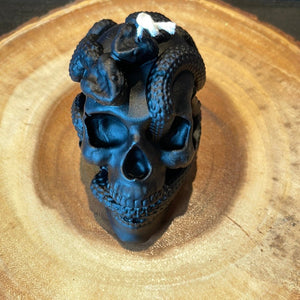 Beeswax Skull & Snake Candle - Witch Chest - Witch Chest