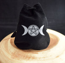 Load image into Gallery viewer, Black Velvet Bags With Design - 2 Types - Witch Chest