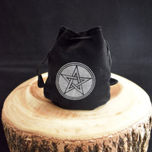 Load image into Gallery viewer, Black Velvet Bags With Design - 2 Types - Witch Chest
