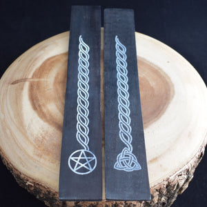 Black Wooden Incense Burner - 2 Types - witchchest