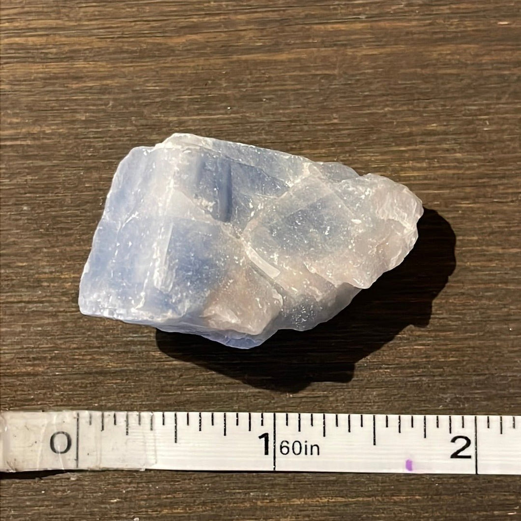 Blue Calcite Chunks - Rough - Witch Chest