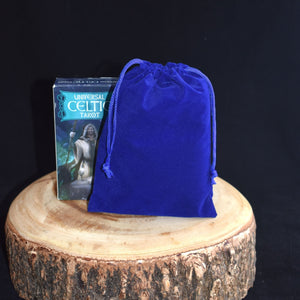 Blue Velveteen Bag - 5x7 - Witch Chest