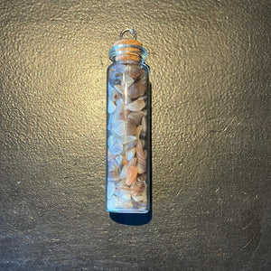 Botswana Agate Crystal Chips Jar - Witch Chest