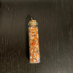 Carnelian Crystal Chips Jar - Witch Chest