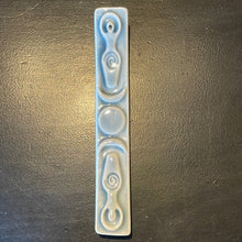 Load image into Gallery viewer, Ceramic Blue Triple Moon Goddess Incense Stick Burner - Witch Chest