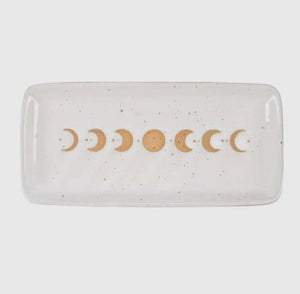 Ceramic Moon Phase Trinket Dish - Witch Chest