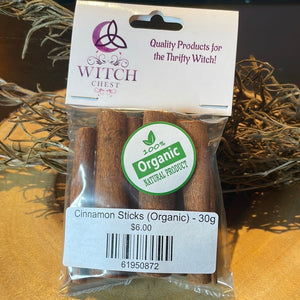 Cinnamon Sticks (Organic) - 30g - Witch Chest