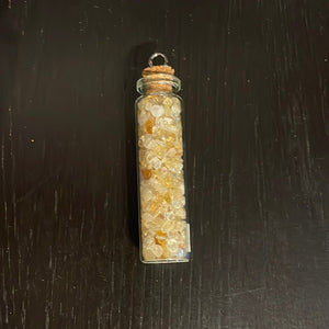 Citrine Crystal Chips Jar - Witch Chest