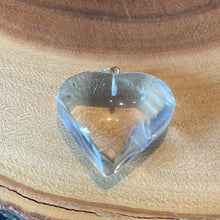 Load image into Gallery viewer, Clear Quartz Crystal Heart Pendant - Witch Chest