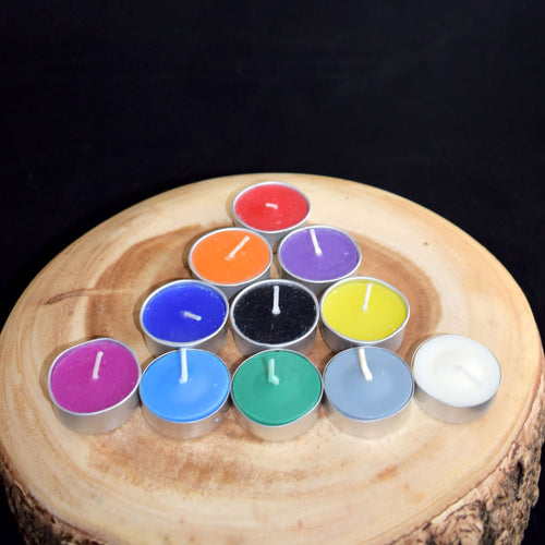 Coloured Tealight Candles - witchchest