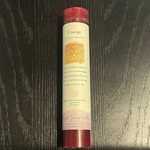 Courage Reiki Energy Charged Intention Candle - Witch Chest