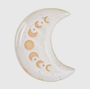 Crescent Moon With Moon Phases Trinket Dish - Witch Chest