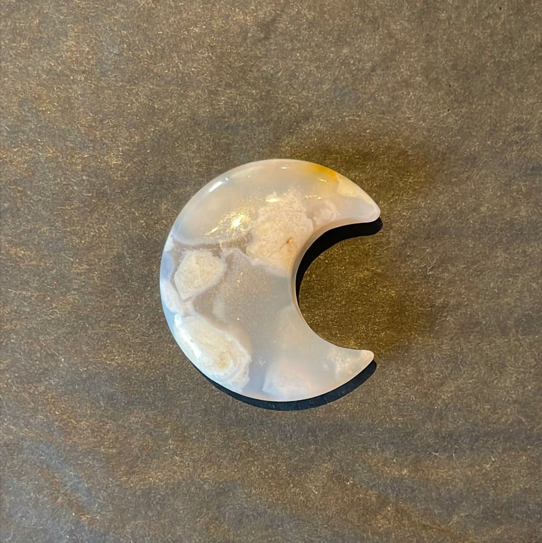 Flower Agate Crescent Moons - Witch Chest