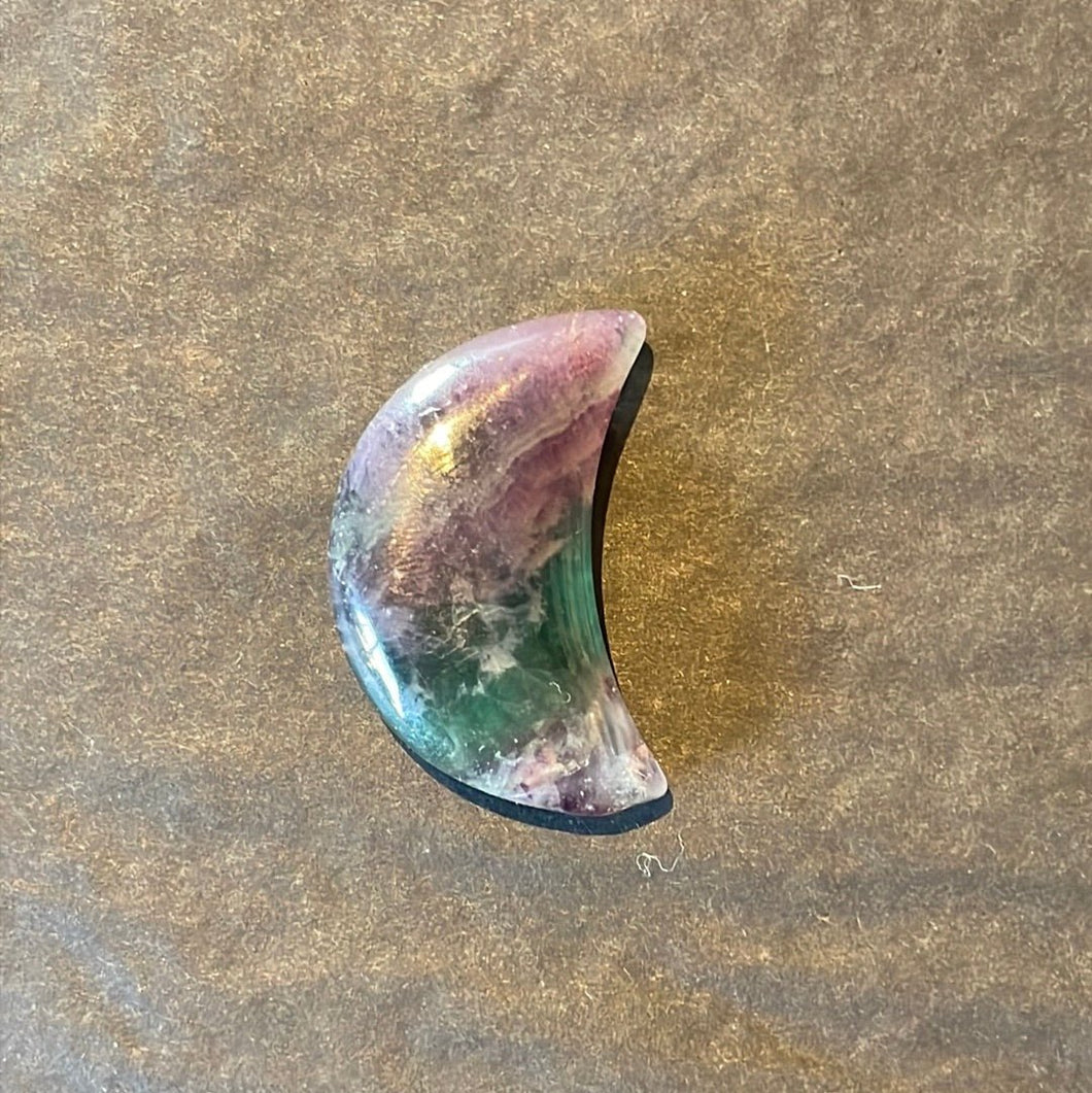 Fluorite Crescent Moons - Witch Chest