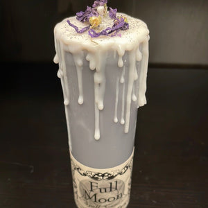 Full Moon Pillar Candle - Madame Phoenix - Witch Chest