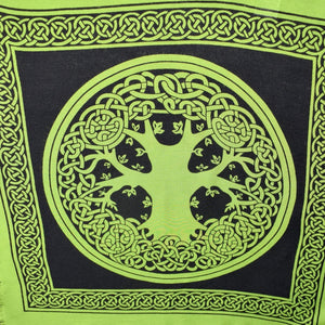 Green Tree Of Life Altar Cloth - Witch Chest