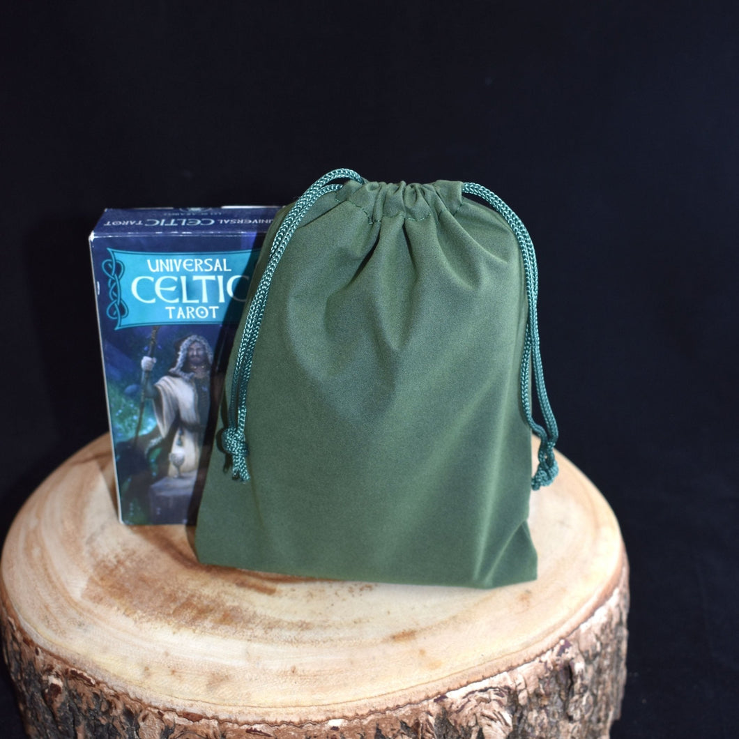 Green Velveteen Bag - 5x7 - Witch Chest