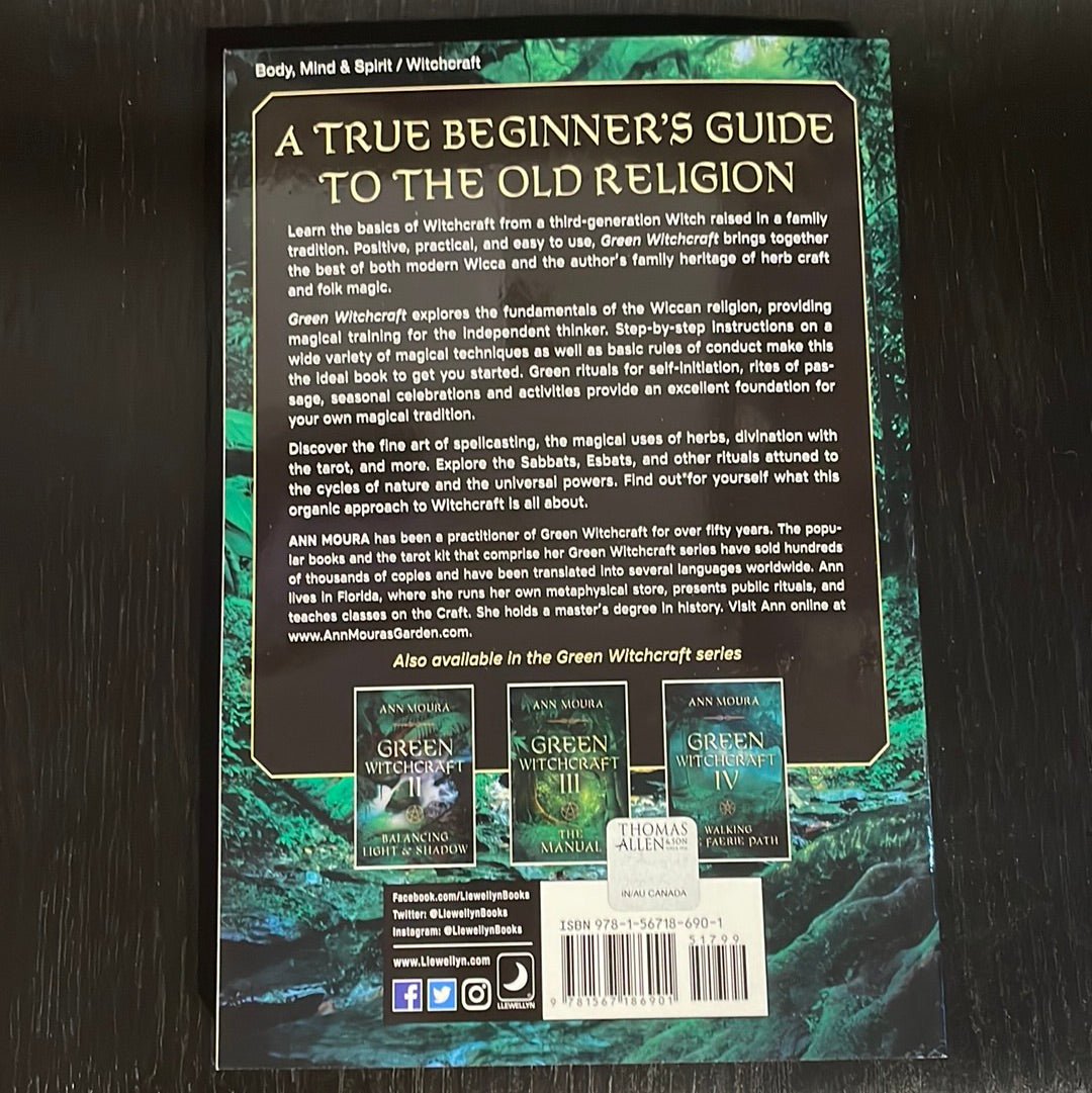 Green Witchcraft Book By Ann Moira - Witch Chest