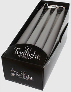 Grey Taper Candle By Twilight - Witch Chest