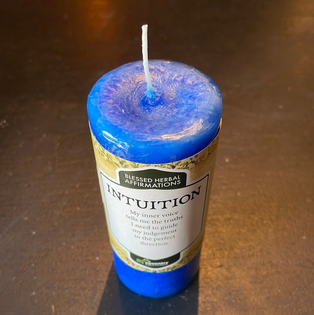 Intuition Candle (Blessed Herbal Affirmations) - By Coventry Creations - Witch Chest