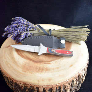 Multi Coloured Wooden Handled Athame - witchchest