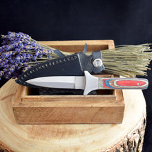 Load image into Gallery viewer, Multi Coloured Wooden Handled Athame - witchchest