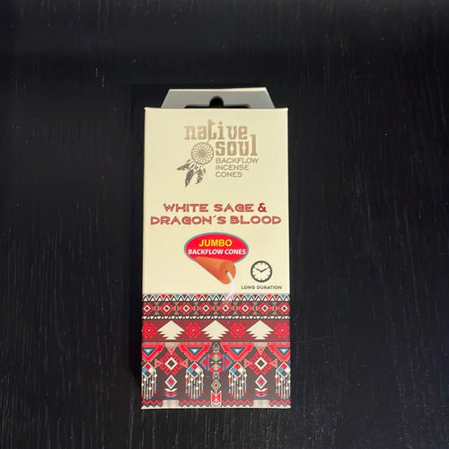 Native Soul Backflow White Sage & Dragon’s Blood Incense Cones - Witch Chest