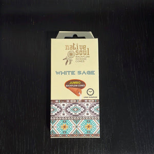 Native Soul Backflow White Sage Incense Cones - Witch Chest