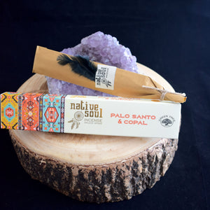 Native Soul White Palo Santo & Copal Incense Sticks- 1 Box (15g) - witchchest