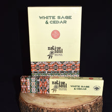 Load image into Gallery viewer, Native Soul White Sage &amp; Cedar Incense Sticks - 1 box (15g) - witchchest