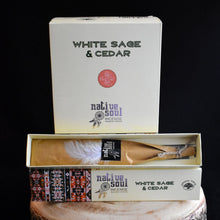 Load image into Gallery viewer, Native Soul White Sage &amp; Cedar Incense Sticks - 1 box (15g) - witchchest