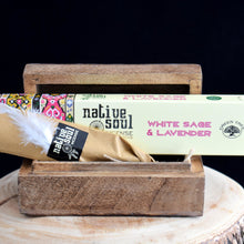 Load image into Gallery viewer, Native Soul White Sage &amp; Lavender Incense - 1 Box (15g) - witchchest