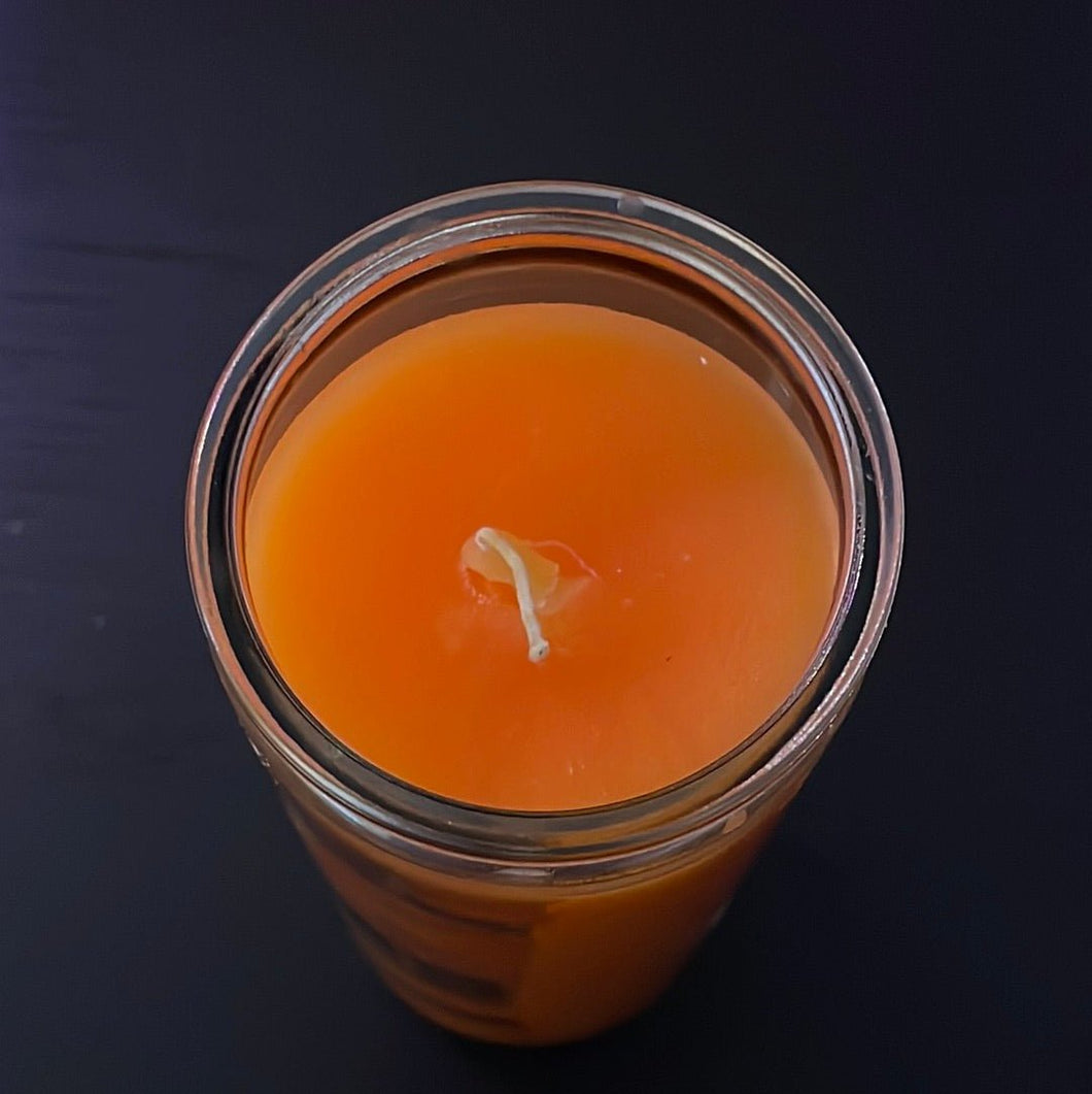 Orange 7 Day Jar Candle - Witch Chest