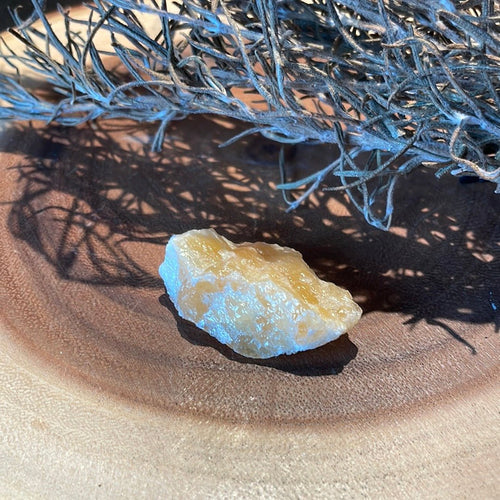 Orange Calcite (Raw)- Mexico - Witch Chest