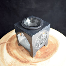 Load image into Gallery viewer, Pentacle Soap Stone Aroma Lamp - witchchest