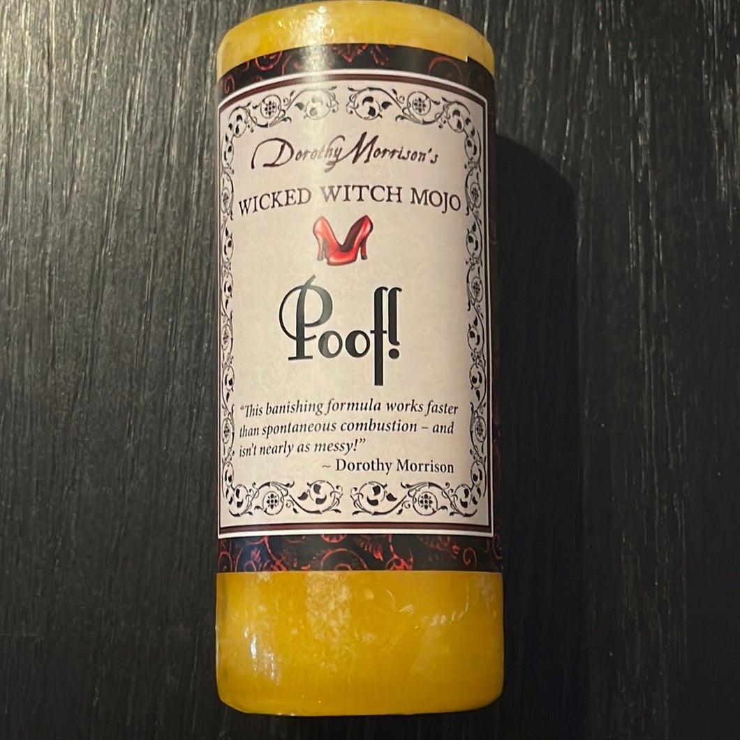 Poof! - Dorothy Morrison’s Wicked Witch Mojo Spell Candles By Coventry Creations - Witch Chest
