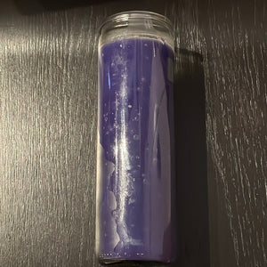 Purple 7 Day Jar Candle - Witch Chest