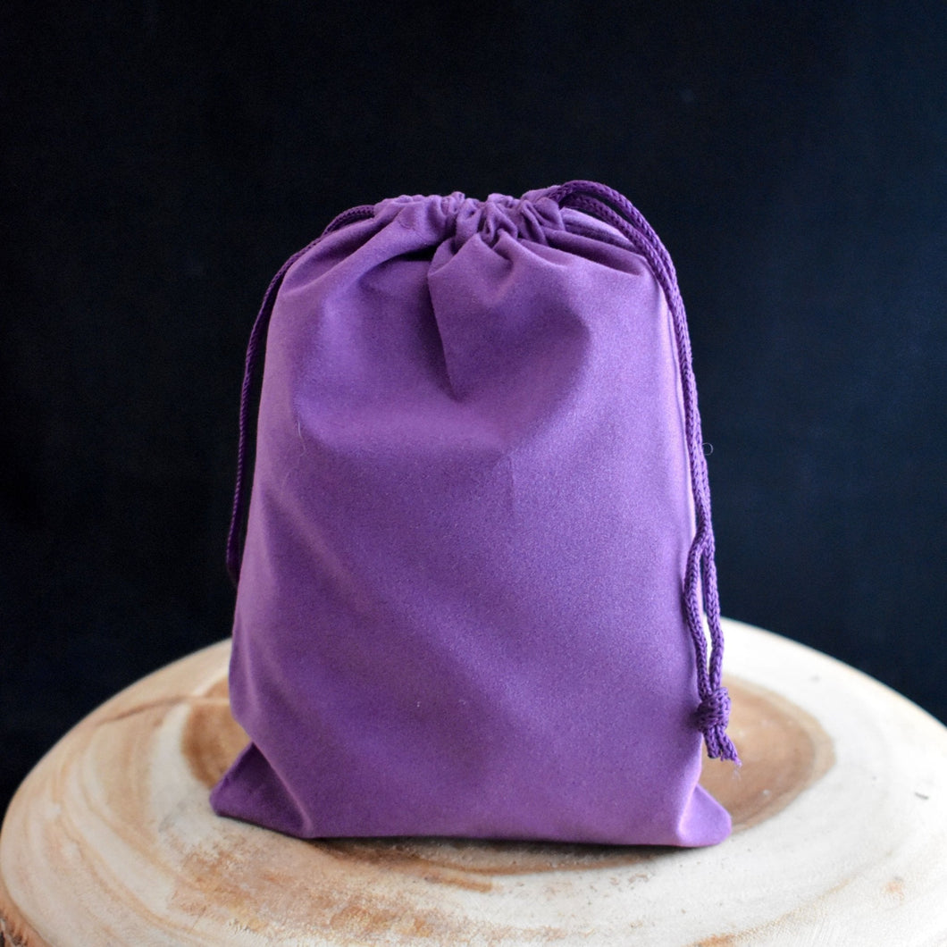 Purple Velveteen Bag - 5x7 - Witch Chest