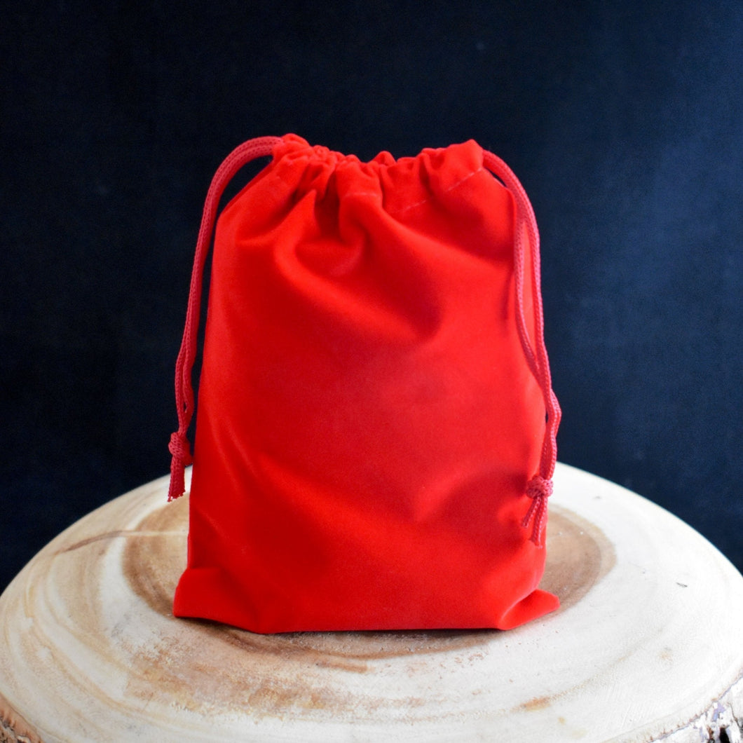 Red Velveteen Bag - 5x7 - Witch Chest