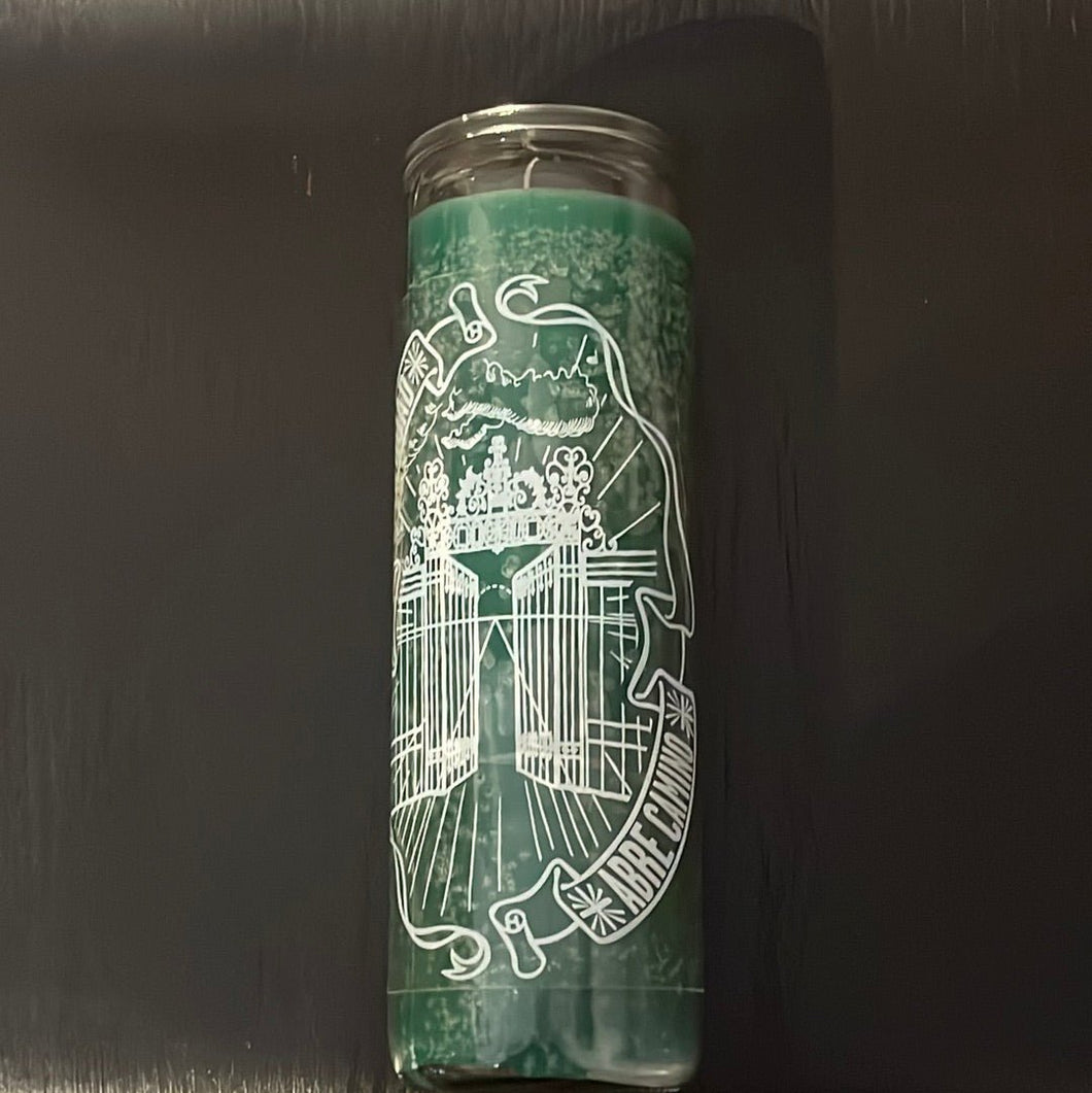 Road Opener Spell Jar Candle - Witch Chest