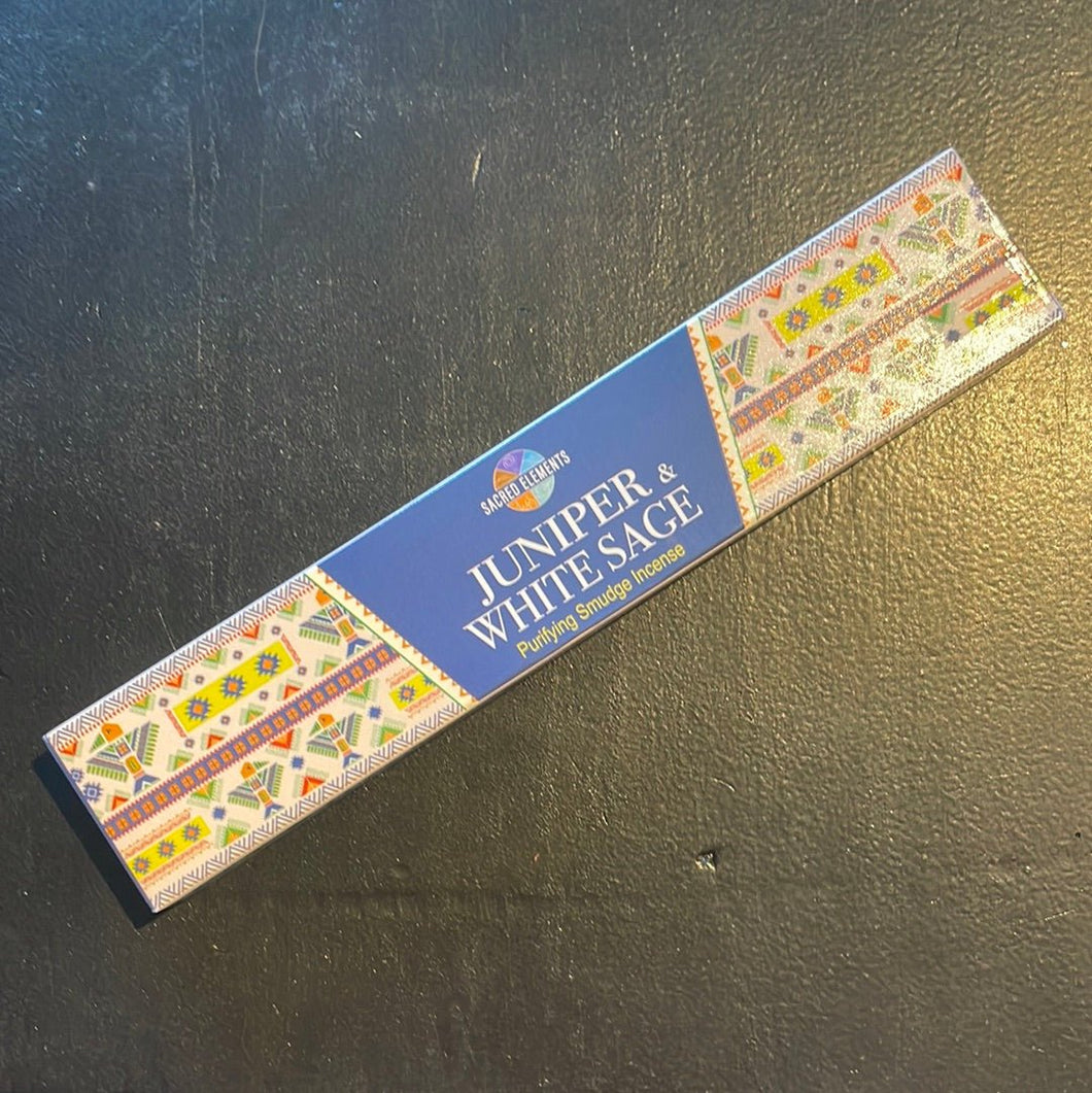Sacred Elements Juniper & White Sage Incense Sticks - 15g - Witch Chest