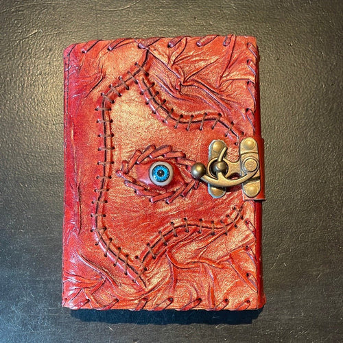 Sacred Eye Leather Book Of Shadows/Journal - Witch Chest