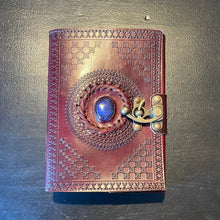 Load image into Gallery viewer, Sacred Eye With Lapis Leather Book Of Shadows/Journal - Witch Chest
