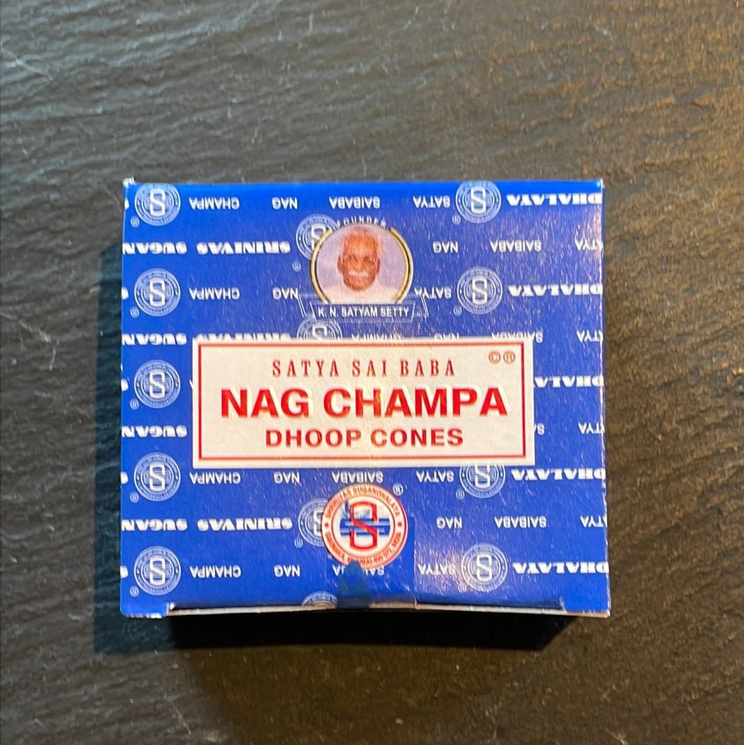 Satya Nag Champa Incense Cones - Witch Chest