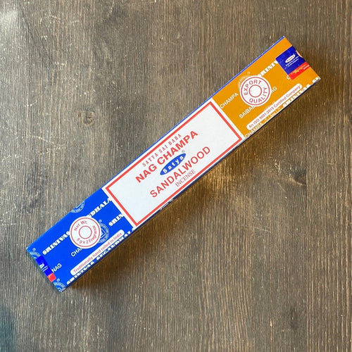 Satya Nag Champa & Sandalwood Incense Sticks - 16g - Witch Chest