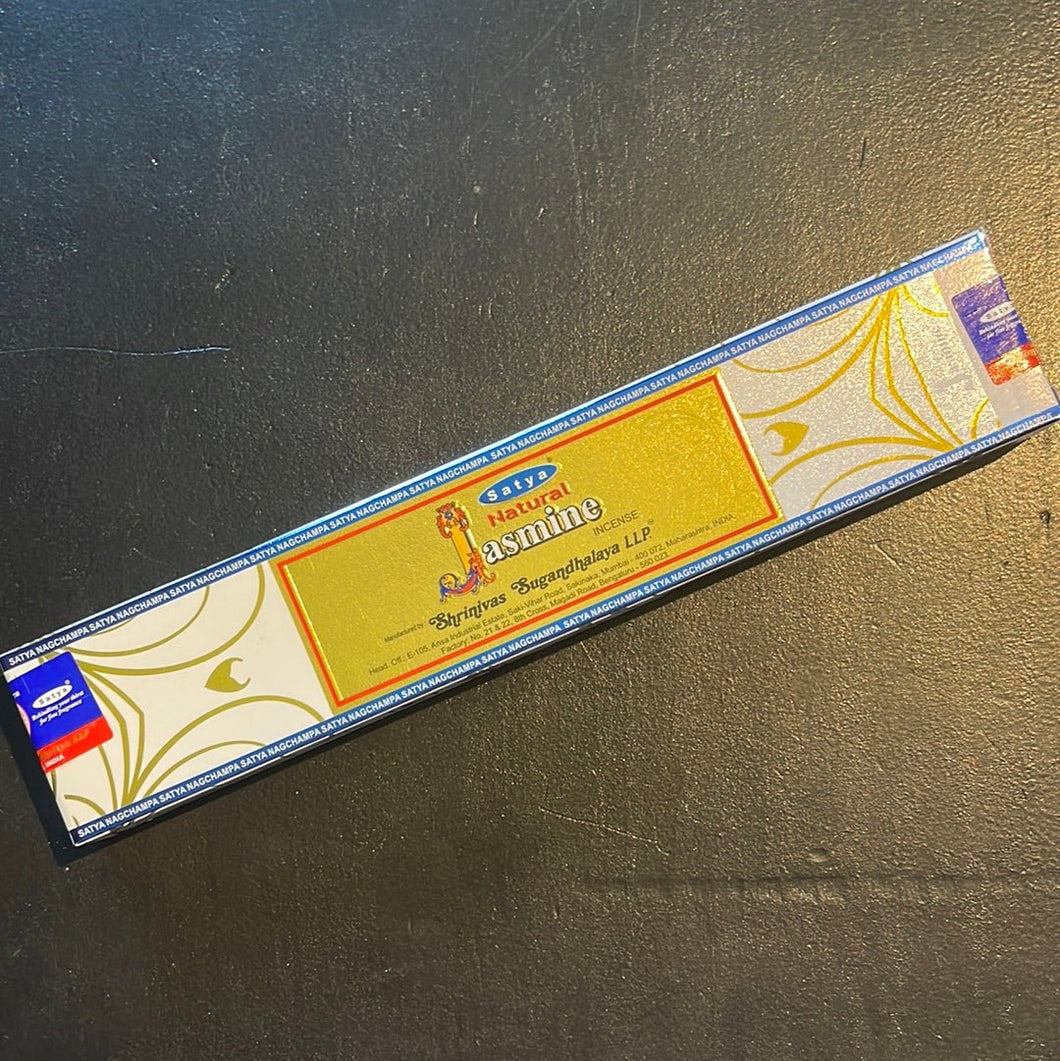 Satya Natural Jasmine Incense Sticks - 15g - Witch Chest