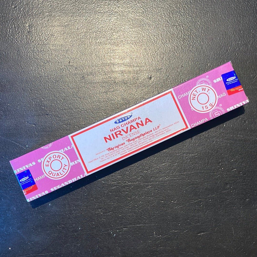 Satya Nirvana Incense Sticks - 16g - Witch Chest